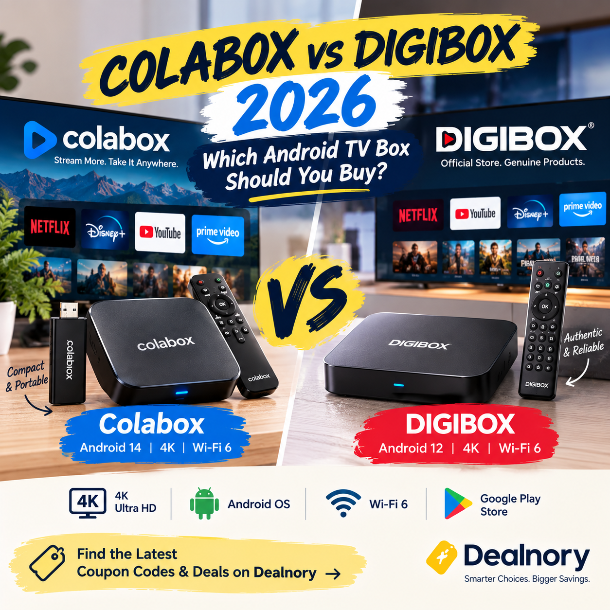 Colabox vs DIGIBOX 2026: Which Android TV Box Should You Buy?